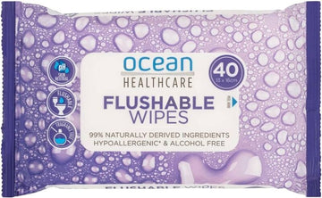 Ocean Healthcare Flushable Toilet Wipes