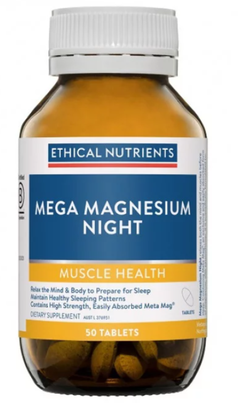 Ethical Nutrients Mega Magnesium Night Tablets 50 Tablets