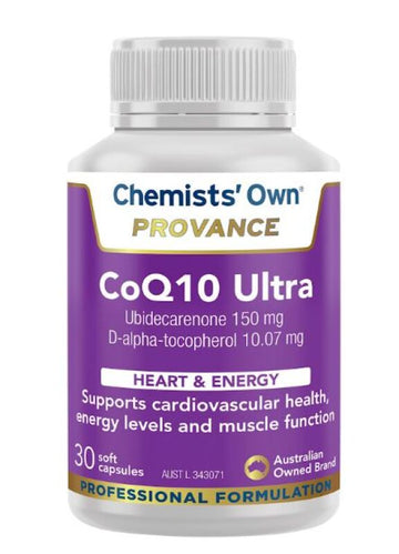 Chemists' Own provance CoQ10 Ultra 150mg 30 Capsules