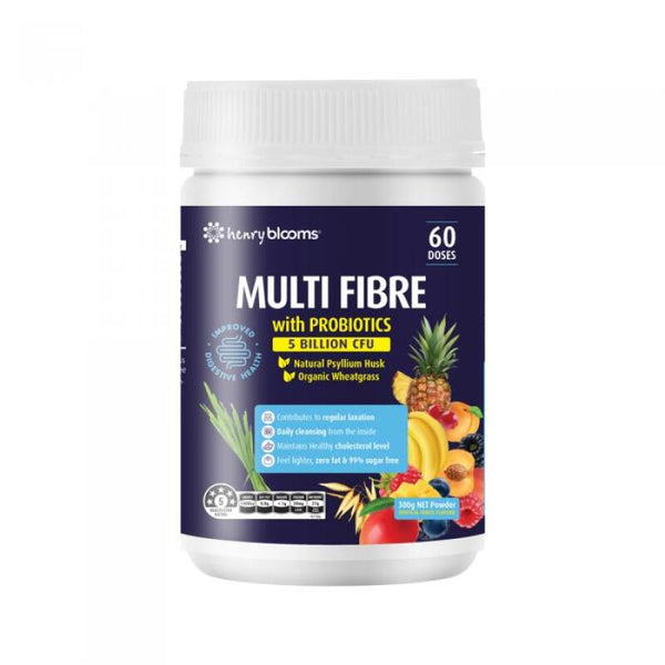 Henry Blooms Multi Fibre with Probiotics (Tropical Fruits) 300g
