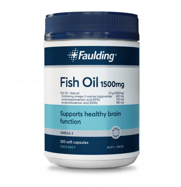 Faulding Fish Oil 1500mg 200 Capsules