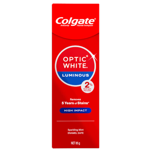 Colgate Optic White Expert Teeth Whitening Toothpaste High Impact with Hydrogen Peroxide 85g
