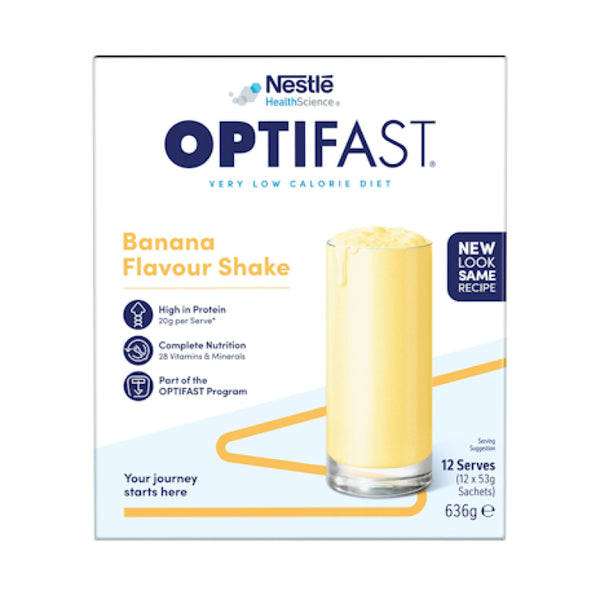 Optifast VLCD Shake Banana 53g Sachets 12