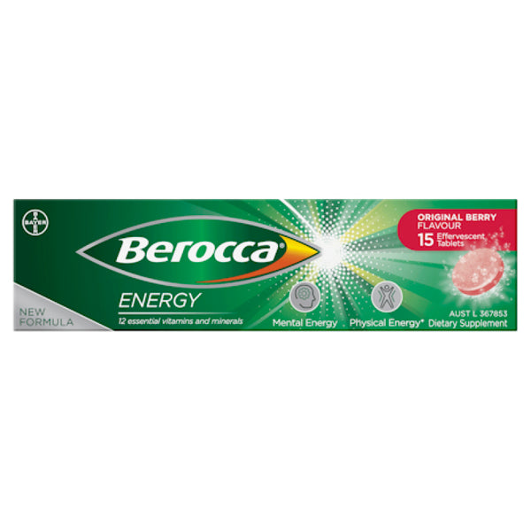 Berocca Energy Original Berry 15 Effervescent Tablets