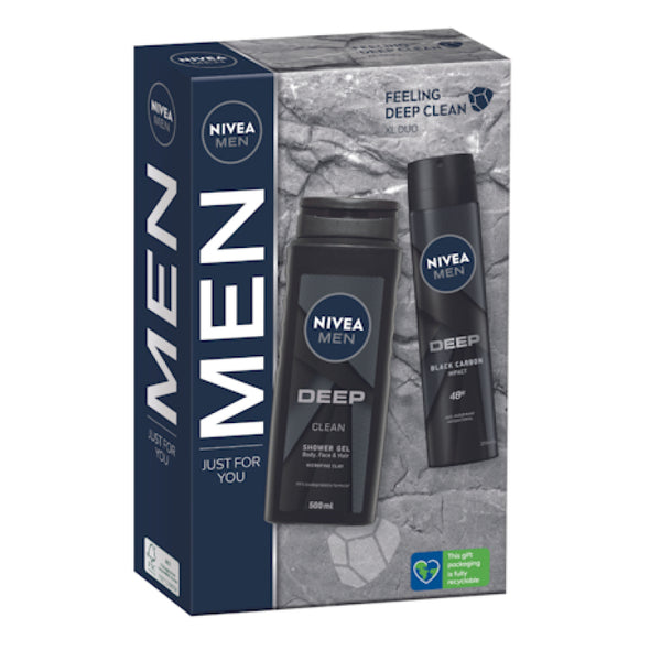 Nivea Men Feeling Deep Clean Deep Care Regime Gift Pack 2023