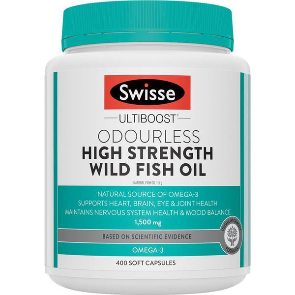 Swisse Ultiboost Odourless Fish Oil 1500mg 400 Capsules