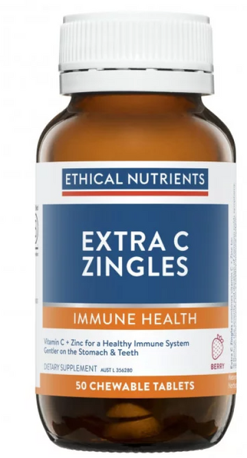 Ethical Nutrients Extra C Zingles Berry 50 Tablets