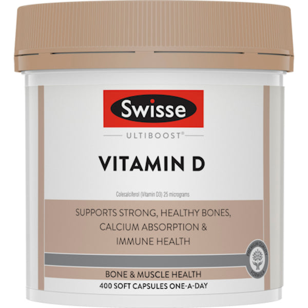 Swisse Ultiboost Vitamin D Capsules 400