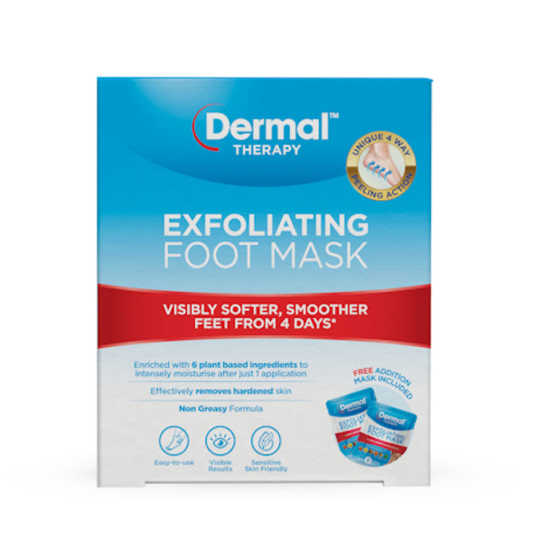 Dermal Therapy Exfoliating Foot Mask 1 Pair