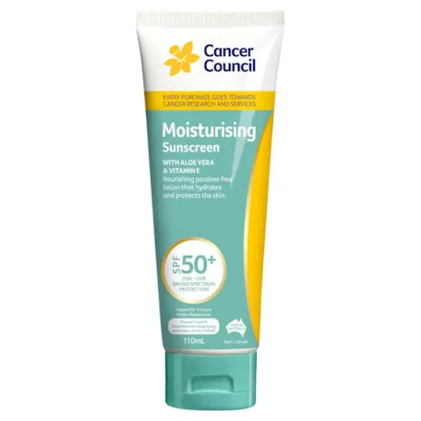 Cancer Council SPF 50+ Moisturising Sunscreen 110ml