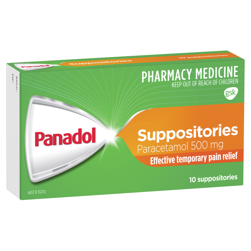 Panadol Suppositories 500mg 10 Pack – Michael's Chemist