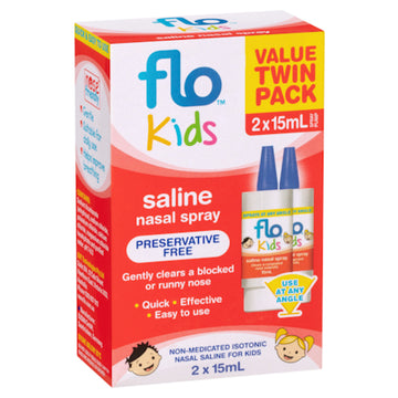 Flo Kids Saline Spray Twin Pack 2 x 15ml