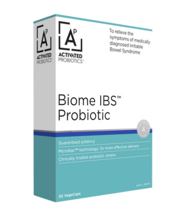 Activated Probiotics Biome IBS Probiotic 30 Vegetarian Capsules