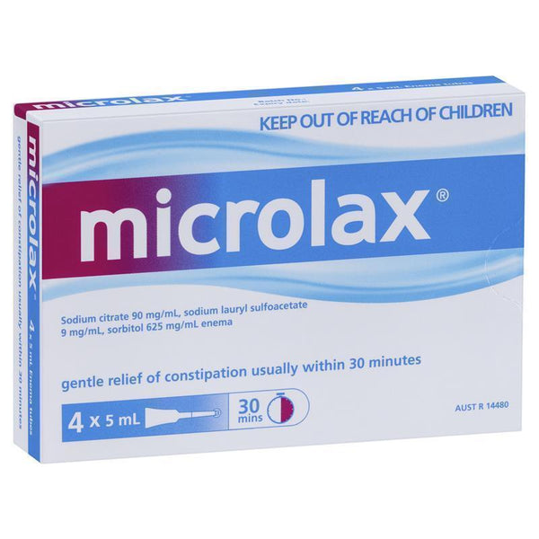 Microlax Enema 5mL X 4 Pack