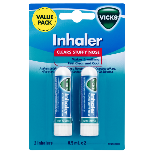 Vicks Inhaler Nasal Decongestant 2 Pack