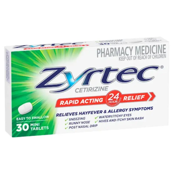 Zyrtec 10mg Tablets 30