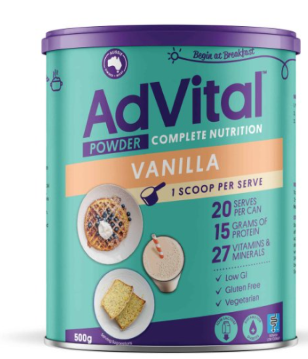 Advital Nutritionally Complete Vanilla Powder 500g