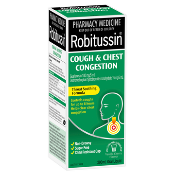 Robitussin Cough and Chest Congestion 200mL
