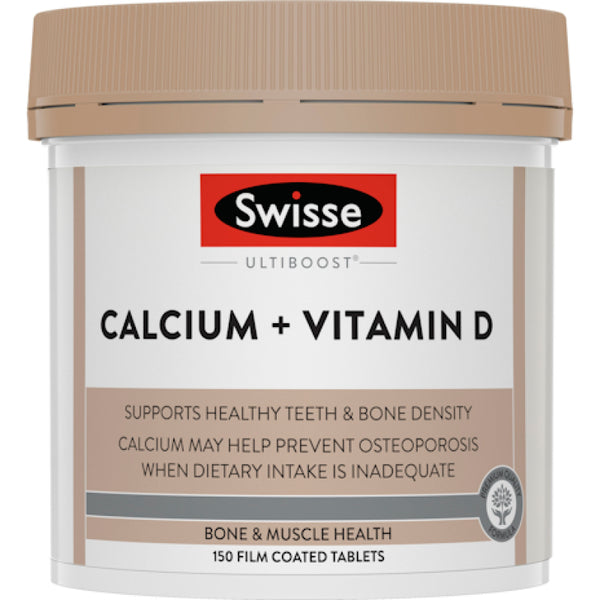 Swisse Ultiboost Calcium + Vitamin D 150 Tablets