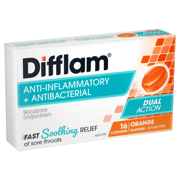 Difflam Lozenges Orange 16