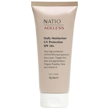 Natio Ageless Daily Moisturiser UVA & UVB Protection SPF 50+ 75g