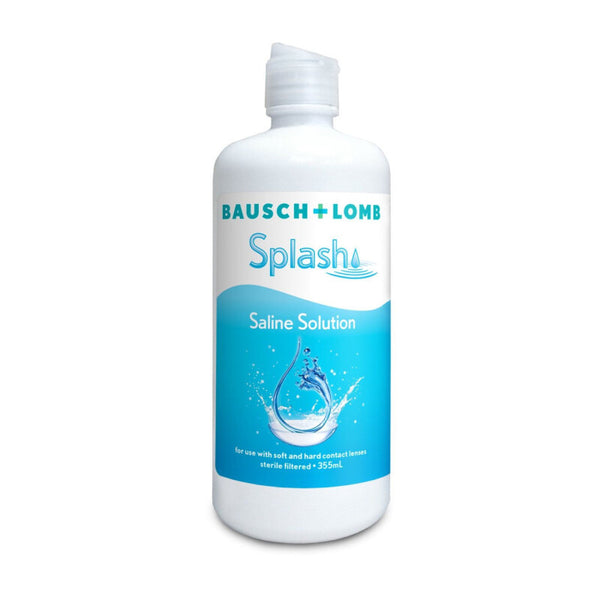 Bausch & Lomb Splash Saline Solution 355ml