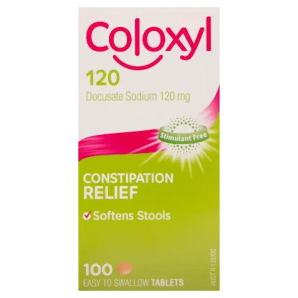 Coloxyl 120mg 100 Tablets Filmcoat