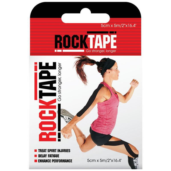 RockTape Kinesiology Tape - Black  5cm x 5m