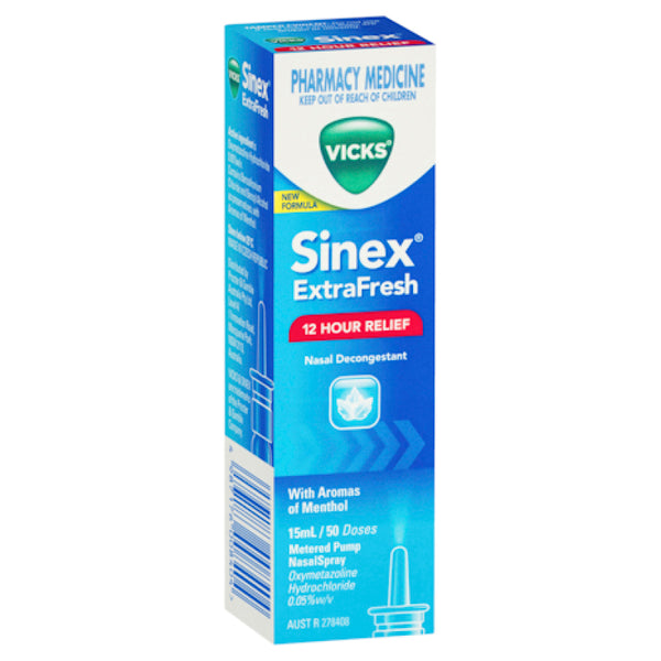 Vicks Sinex Extra Fresh Menthol Nasal Spray 15mL