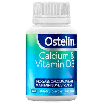 Ostelin Calcium & Vitamin D - D3 for Bone Health + Immune Support - 60 Tablets