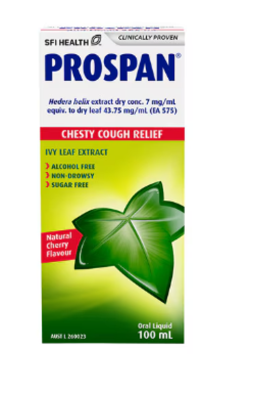 SFI Health Prospan Chesty Cough Relief Cherry Flavour Oral Liquid 100ml