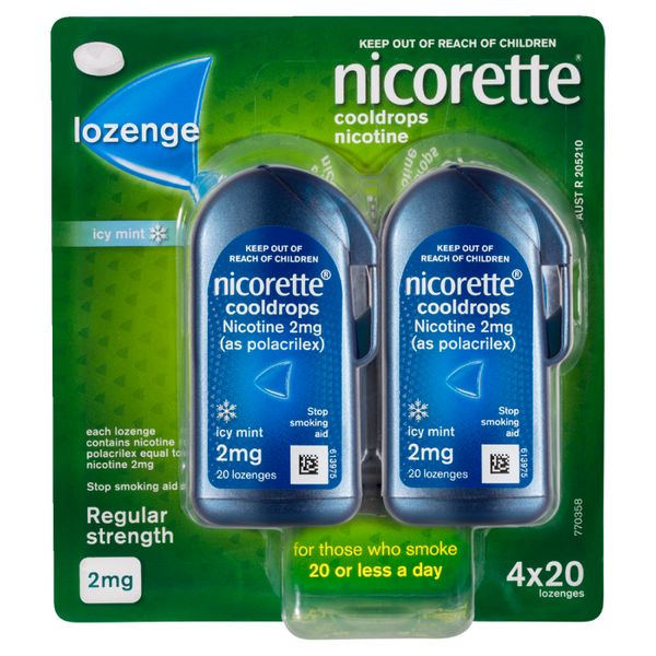 Nicorette Cooldrops 2mg Lozenges 80