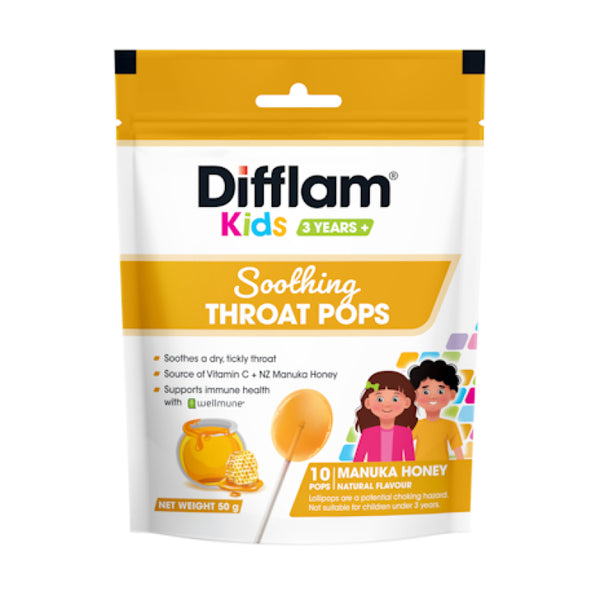 Difflam Kids Pop Manuka 10