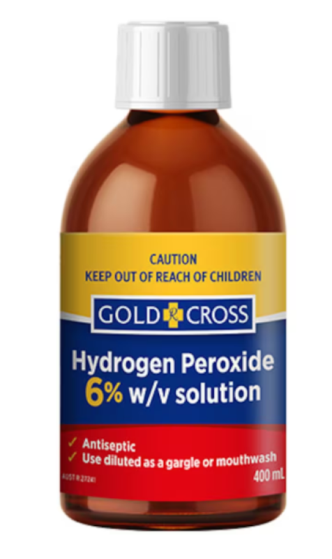 Gold Cross Hydrogen Peroxide 6% 400ml