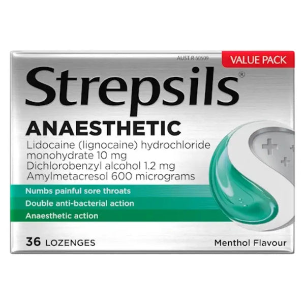 Strepsils Aneasthetic Menthol Lozenges 36