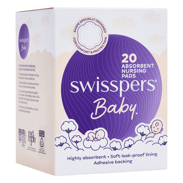 Swisspers Absorbent Nursing Pads 20 Pack