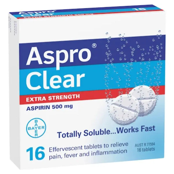 Aspro Clear Extra Strength 500mg Tablets 16