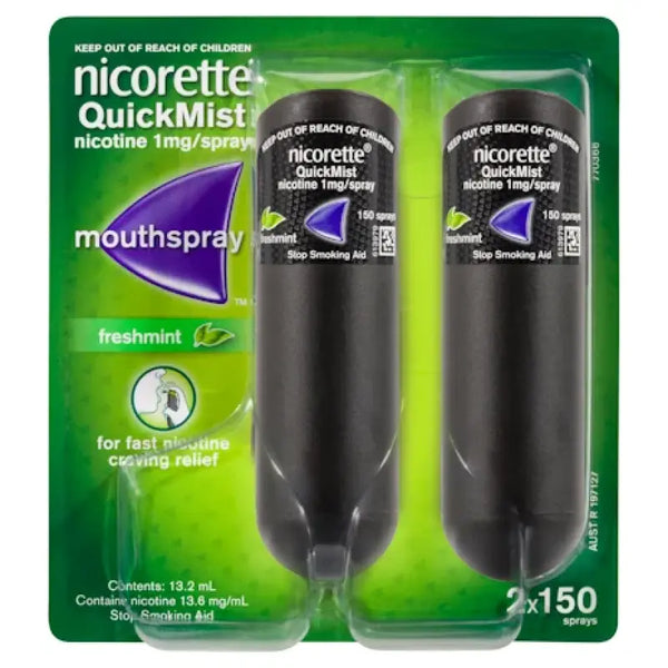 Nicorette QuickMist Spray Twin Pack