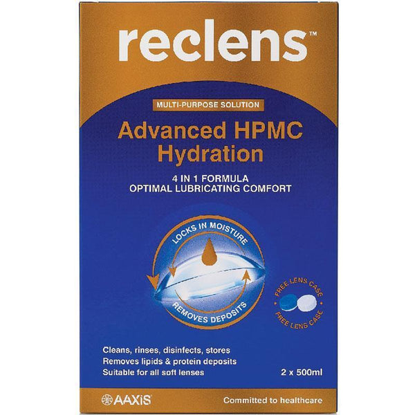 Reclens Multi Purpose Solution with Lense Case 2x500mL