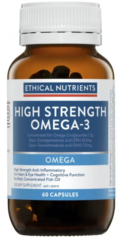 Ethical Nutrients Hi-Strength Fish Oil Capsules 60