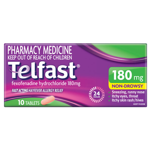 Telfast 180mg Tablets 10