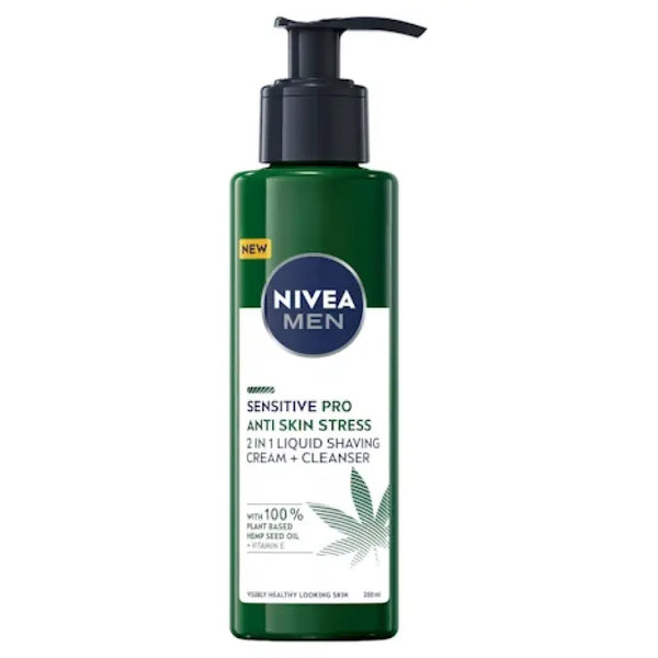 Nivea Men Sensitive Pro Liquid Shaving Cream & Cleanser 200ml