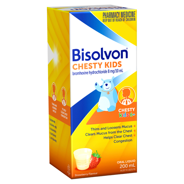 Bisolvon Chesty Kids Strawberry Liquid 200ml