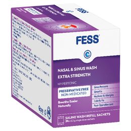 FESS Nasal & Sinus Wash Extra Strength Refill 24s