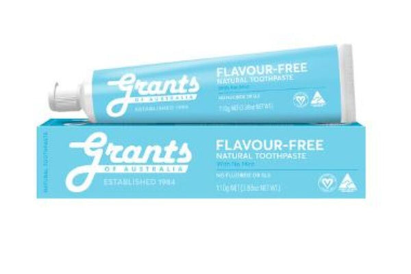 Grants Of Australia Natural Toothpaste Flavour-Free with No Mint 110g