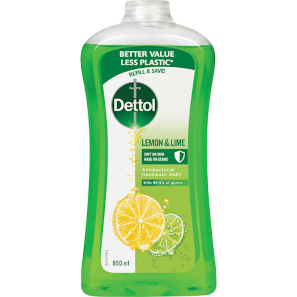 Dettol Liquid Hand Wash Lemon & Lime Refill 950mL