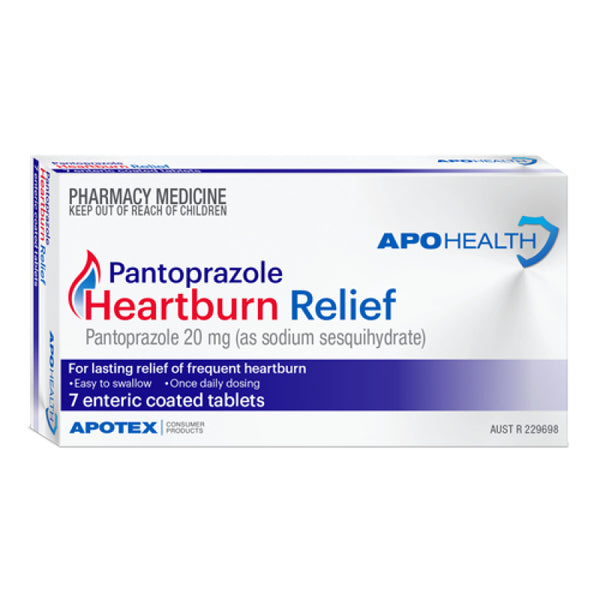 APOHealth Pantoprazole 20mg Heartburn Relief 14 Tablets