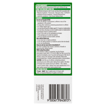 Panadol Extra Optizorb 500mg 32 Caplets