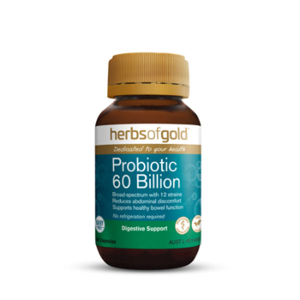 Herbs Of Gold Probiotic 60 Billion Capsules 30