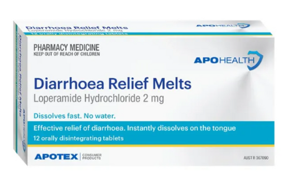 ApoHealth Diarrhoea Relief 12 Melts Tablets